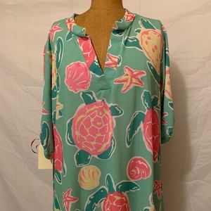 Women's Simply Southern Turtle Print Dress